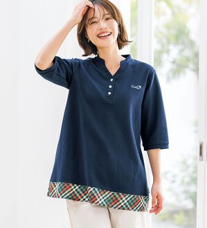 ルフラン（ルフラン）の「【アーノルド　パーマー】チェック決め手の鹿の子チュニック（チュニック）」｜詳細画像