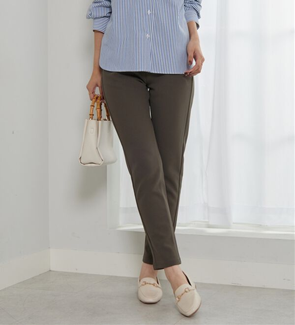 BELLUNA（ベルーナ）の「【選べる2丈】きれい見えボンディングスリムパンツ（フルレングスパンツ）」｜詳細画像