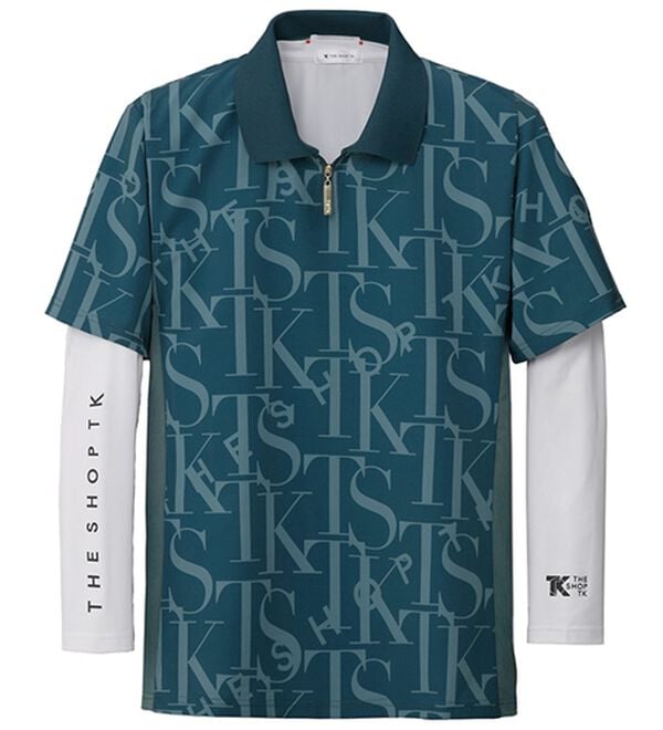 「＜ザ　ショップ　ティーケー＞ウインドテック　コンプレッション付ポロ（メンズポロシャツ）」｜ブルー