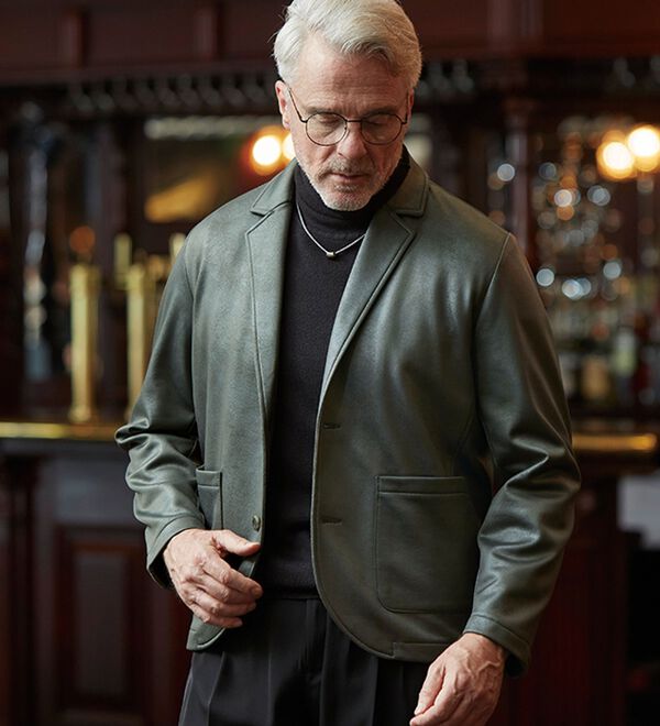 フェイクレザーテーラードジャケット - ベルーナ【公式】 