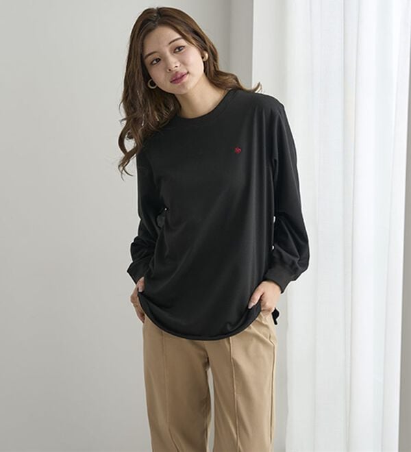 BELLUNA（ベルーナ）の「【ＰＯＬＯ　ＢＣＳ】ミニ裏毛素材デザイントップス（カットソー）」｜詳細画像