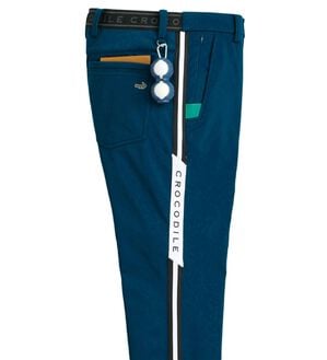 「＜クロコダイル＞防風テック裏フリースアクティブパンツ（メンズフルレングスパンツ）」｜ネイビー