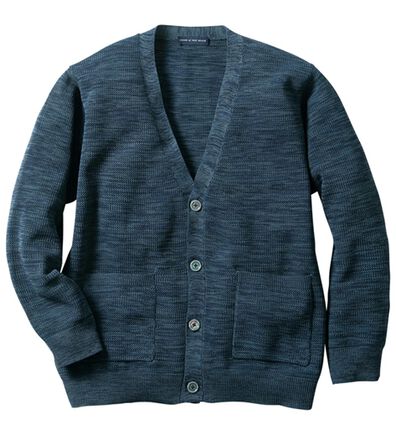 「＜コムルヴァン・オム＞サマーメランジ涼やかカーディガン（メンズカーディガン）」