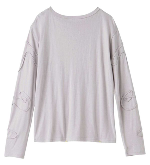 GeeRA（ジーラ）の「コード刺繍スラブシアーカットソー（カットソー）」｜詳細画像