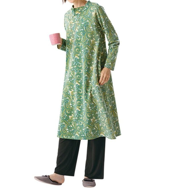 「【２色組】お出かけにも便利♪あったかロングワンピース（ロングワンピース）」｜詳細画像