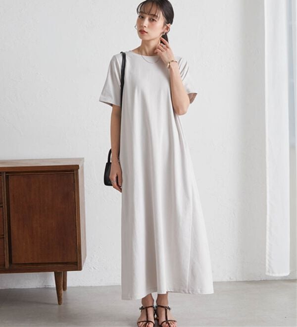 RANAN（ラナン）の「【5つの機能付】ひんやりポケット付マキシワンピース（その他ワンピース）」｜詳細画像