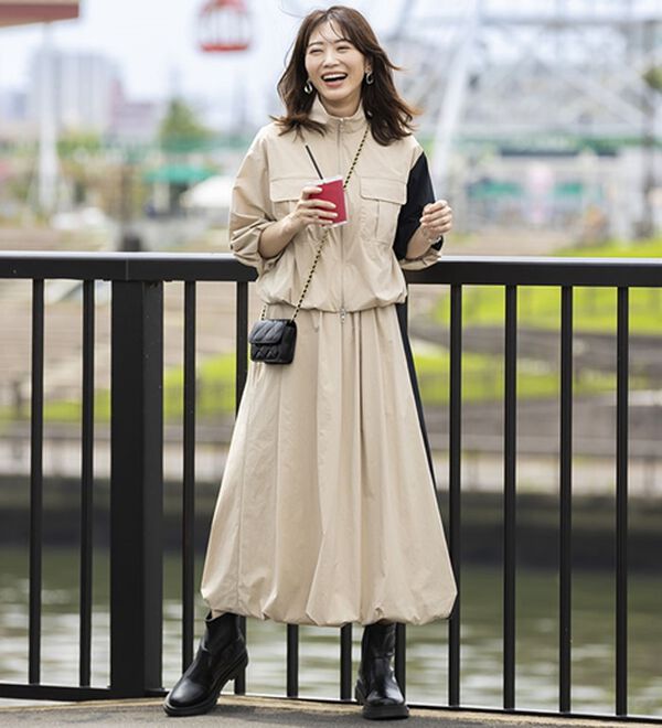 BELLUNA（ベルーナ）の「はっ水！ナイロンバルーンジャケット（ブルゾン）」｜詳細画像