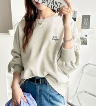 GeeRA（ジーラ）の「ロゴ＆ハート刺しゅう裏起毛スウェット（トレーナー・スウェット）」