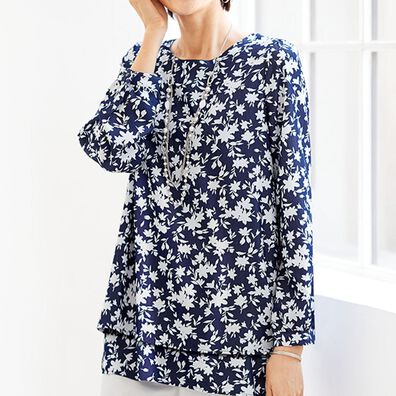 BELLUNA（ベルーナ）の「お手入れ簡単で嬉しいイージーケアブラウス（ティアード）（ブラウス）」