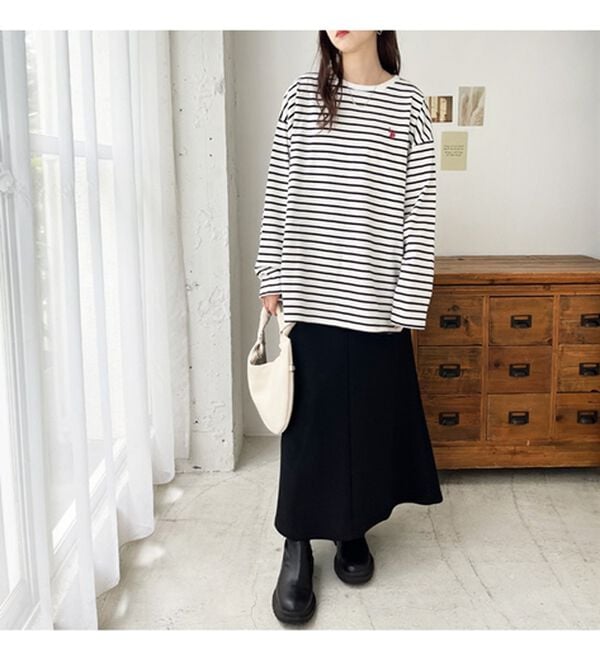 GeeRA（ジーラ）の「【Ｕ．Ｓ．ＰＯＬＯ ＡＳＳＮ】オーバーサイズ刺しゅうロンＴ（カットソー）」｜詳細画像