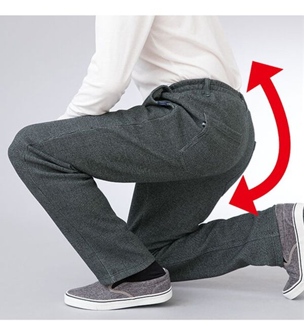 「そのままお出かけジャージパンツ（メンズフルレングスパンツ）」｜詳細画像