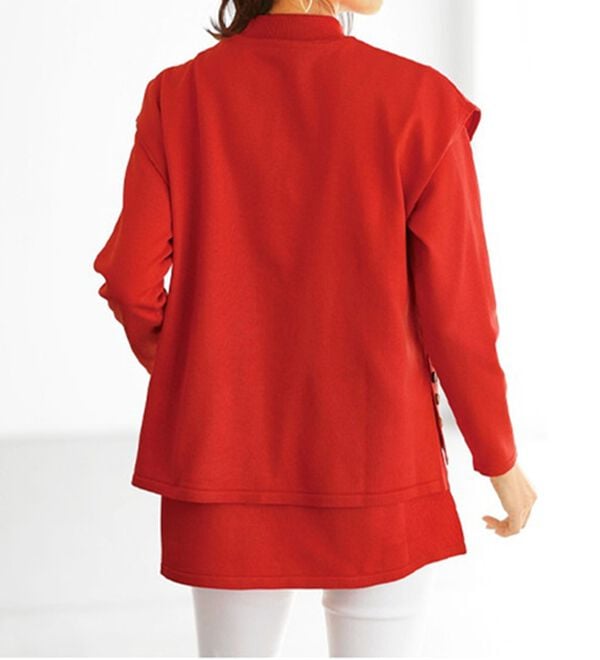 BELLUNA（ベルーナ）の「ベスト付ニットチュニックアンサンブル（アンサンブル）」｜詳細画像