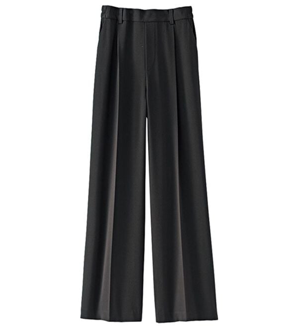 BELLUNA（ベルーナ）の「サマ見え（Ｓ）美脚タック使いワイドパンツ（ワイドパンツ・ガウチョ）」｜詳細画像