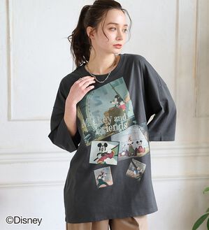 BELLUNA（ベルーナ）の「＜Ｄｉｓｎｅｙ＞ディズニー映画ＰＨＯＴＯ風Ｔシャツ（チュニック）」｜詳細画像