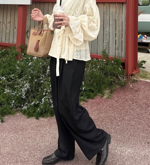 GeeRA（ジーラ）の「【体型カバー】上品なのにラクちんワイドパンツ（フルレングスパンツ）」｜詳細画像