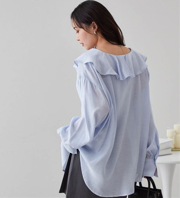 RANAN（ラナン）の「ラッフルフリルオーバーブラウス（ブラウス）」｜詳細画像