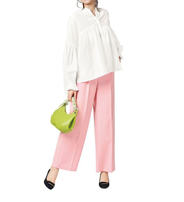 RANAN（ラナン）の「綿100％袖ボリューム刺しゅうブラウス（ブラウス）」｜詳細画像