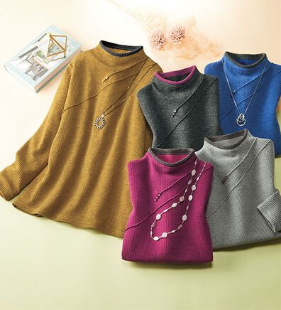 ルフラン（ルフラン）の「上品ジャカードプルオーバー（カットソー）」