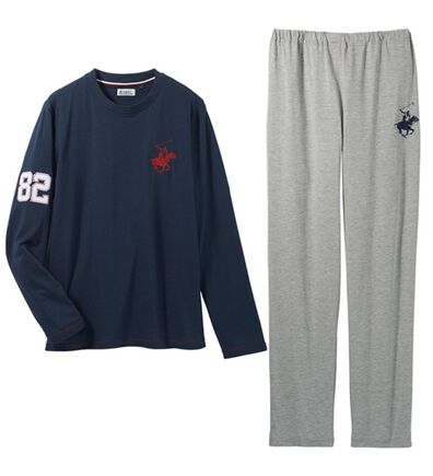 「＜ビバリーヒルズ・ポロクラブ＞男女兼用ブランドデザインルームウェア（メンズルームウェア）」