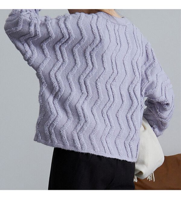 RANAN（ラナン）の「ショート丈ループニットプルオーバー（ニット・セーター）」｜詳細画像