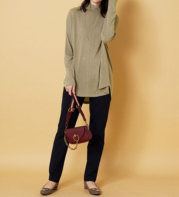 BELLUNA（ベルーナ）の「杢調素材ドルマンデザインチュニック（チュニック）」｜詳細画像