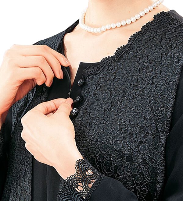 ルフラン（ルフラン）の「【３点セット】ゆとり設計！３点セットスーツ（ブラックフォーマル（喪服・礼服））」｜詳細画像