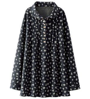 BELLUNA（ベルーナ）の「パチパチしにくい！裏ファー素材オーバーブラウス（ブラウス）」｜詳細画像