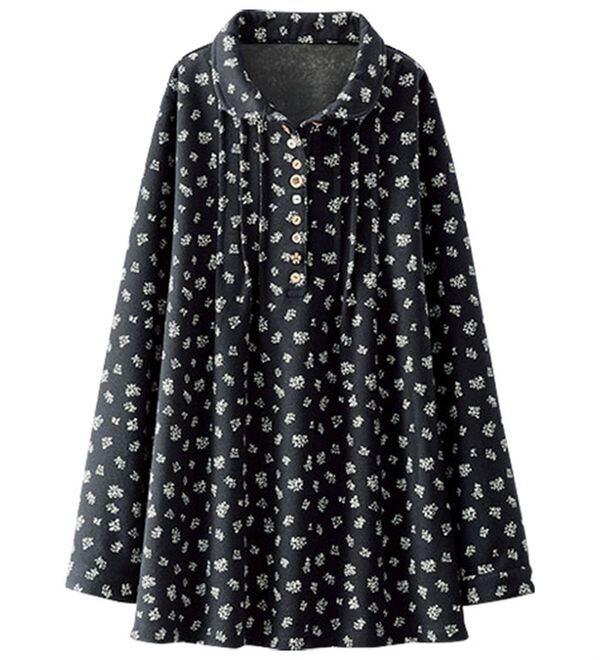 BELLUNA（ベルーナ）の「パチパチしにくい！裏ファー素材オーバーブラウス（ブラウス）」｜詳細画像