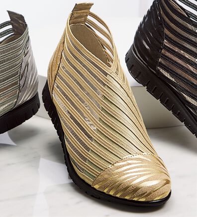 ルフラン（ルフラン）の「ゼブラ柄シアーストレッチサマーシューズ（フラットシューズ）」