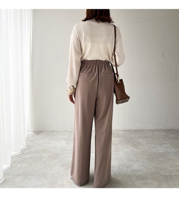 GeeRA（ジーラ）の「インタックスラックスワイドパンツ（フルレングスパンツ）」｜詳細画像