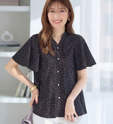 alotta（アロッタ）の「上品細見えピンタックブラウス（ブラウス）」