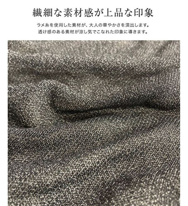 Pierrot（ピエロ）の「シアーラメニット（ニット・セーター）」｜詳細画像