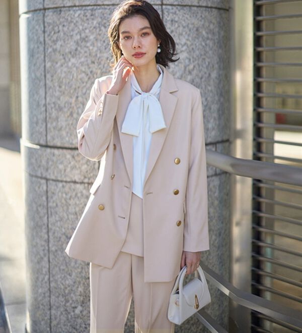 GeeRA（ジーラ）の「【入卒式/セレモニー】着回しベスト＆ジャケットセットスーツ（パンツスーツ）」｜詳細画像