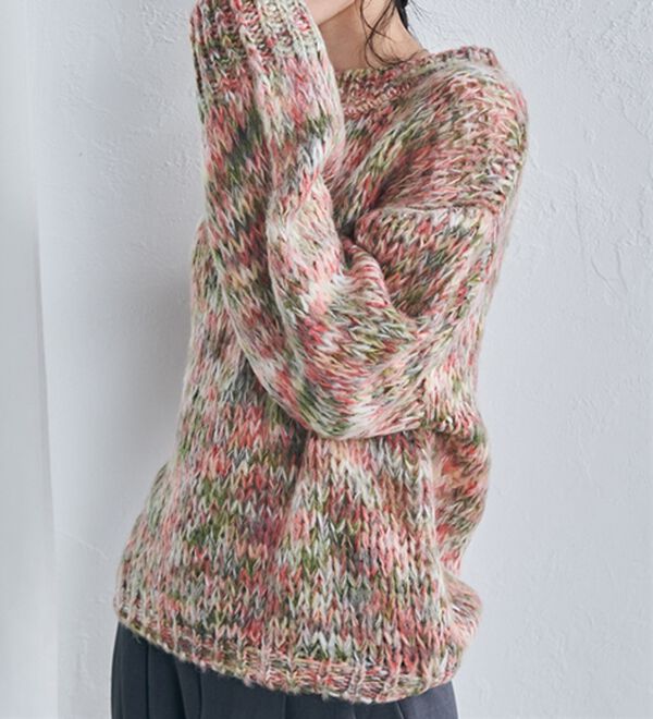 RANAN（ラナン）の「ミックスカラーシャギーニット（ニット・セーター）」｜詳細画像