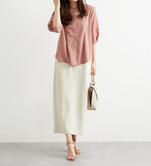 BELLUNA（ベルーナ）の「エアリービンテージ素材タック使いブラウス（ブラウス）」｜詳細画像