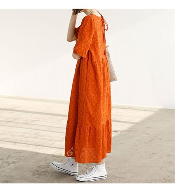 GeeRA（ジーラ）の「ジャカードパフスリーブワンピース（その他ワンピース）」｜詳細画像