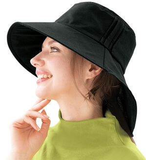 「小顔に見えるＵＶカバー帽子（帽子）」｜詳細画像