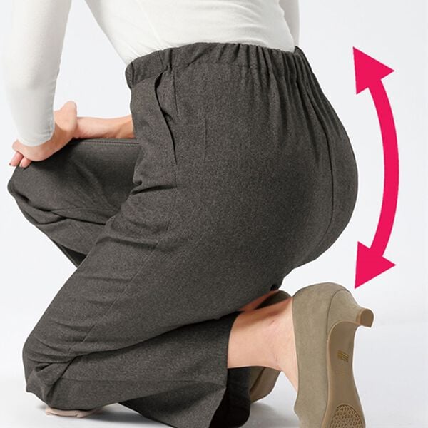 ルフラン（ルフラン）の「【３本組】日本製すっきり仕様フレアーパンツ（フルレングスパンツ）」｜詳細画像