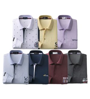 「≪ＴＶ限定★≫ＥＶＥＲＹＤＡＹ長袖ブランドポロシャツ（メンズポロシャツ）」｜7枚組