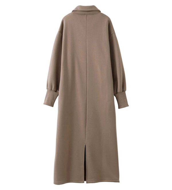 GeeRA（ジーラ）の「ハーフジップハイネック裏起毛ワンピース（カットソーワンピース）」｜詳細画像