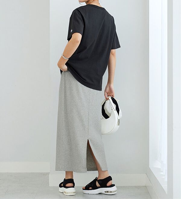 GeeRA（ジーラ）の「【着回し力◎】楽ちんすっきり見え！リブロングスカート（ロングスカート）」｜詳細画像