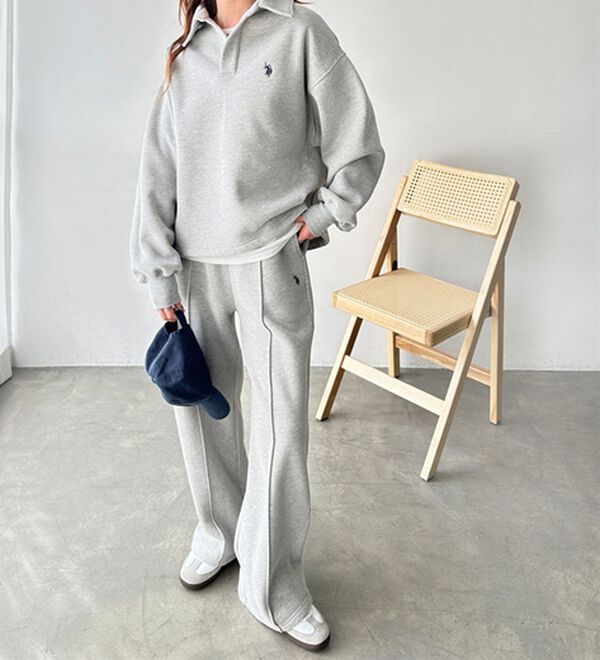 GeeRA（ジーラ）の「【U.S.POLO ASSN.】表ピーチポロ衿スウェット（カットソー）」｜詳細画像