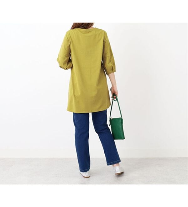 BELLUNA（ベルーナ）の「スリットデザインふんわり袖チュニック（チュニック）」｜詳細画像