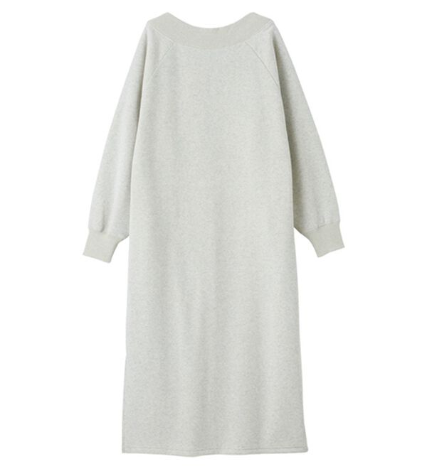 前後2WAYハーフジップ裏起毛スウェットワンピ―ス - ベルーナ