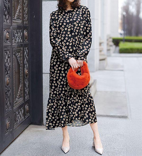 RANAN（ラナン）の「レオパード柄ロングワンピース（ロングワンピース）」｜レオパード柄