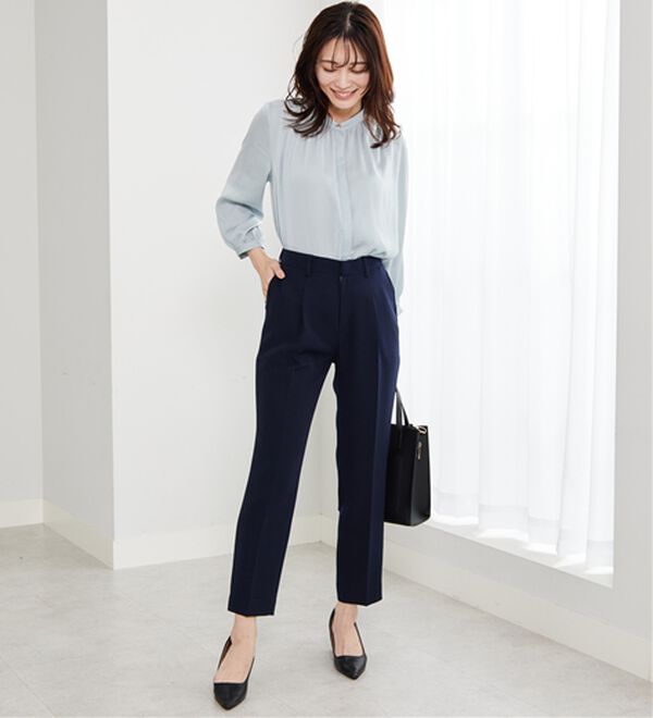 BELLUNA（ベルーナ）の「＜Ｃ／Ｓ＞センタータックテーパードパンツ（テーパードパンツ）」｜詳細画像