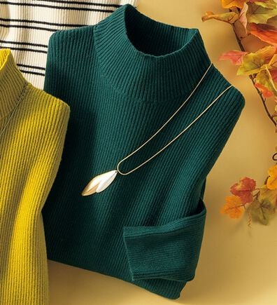 ルフラン（ルフラン）の「重ね着にぴったり！ミセスの為のリブニット（ニット・セーター）」