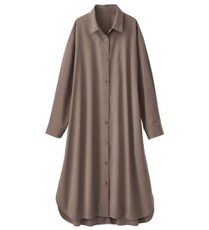 BELLUNA（ベルーナ）の「＜ＳＯＬＯＴＥＸ（Ｒ）＞ストレッチシャツワンピース（シャツワンピース）」｜モカ