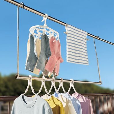 「ステンレス製伸縮サブハンガー（その他日用品・趣味雑貨）」