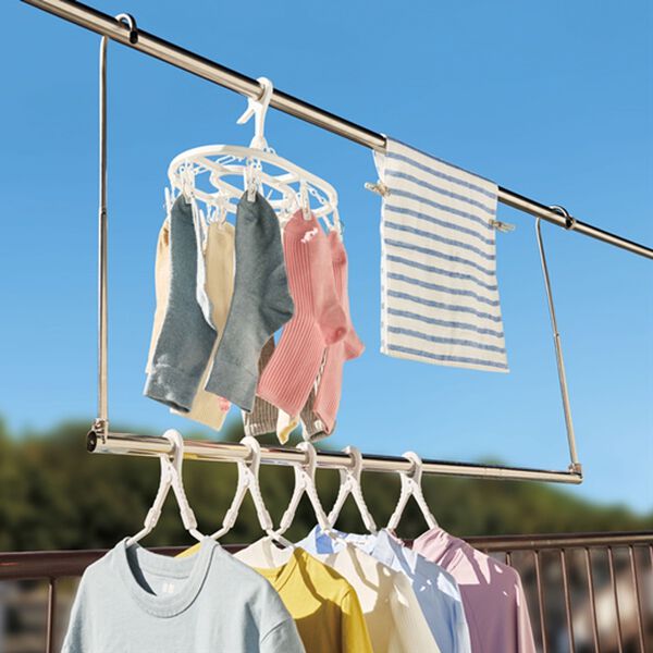 「ステンレス製伸縮サブハンガー（その他日用品・趣味雑貨）」｜1